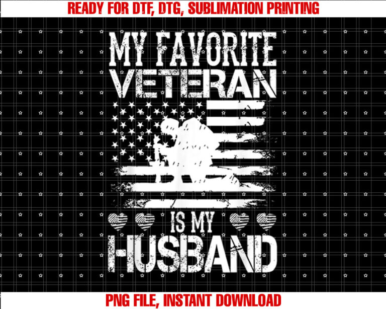 My Favorite Veteran Is My Husband Military Veterans Day T-shirt