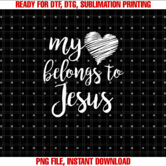 My Heart Belongs to Jesus for Teen Girls Women Christian T-shirt