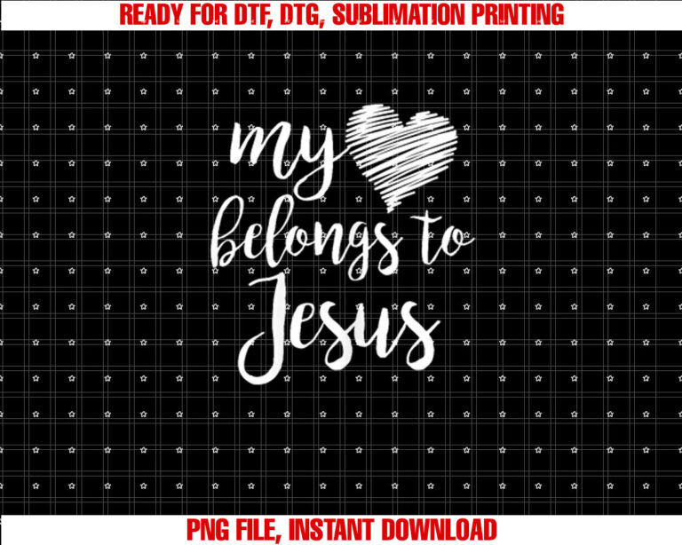 My Heart Belongs to Jesus for Teen Girls Women Christian T-shirt