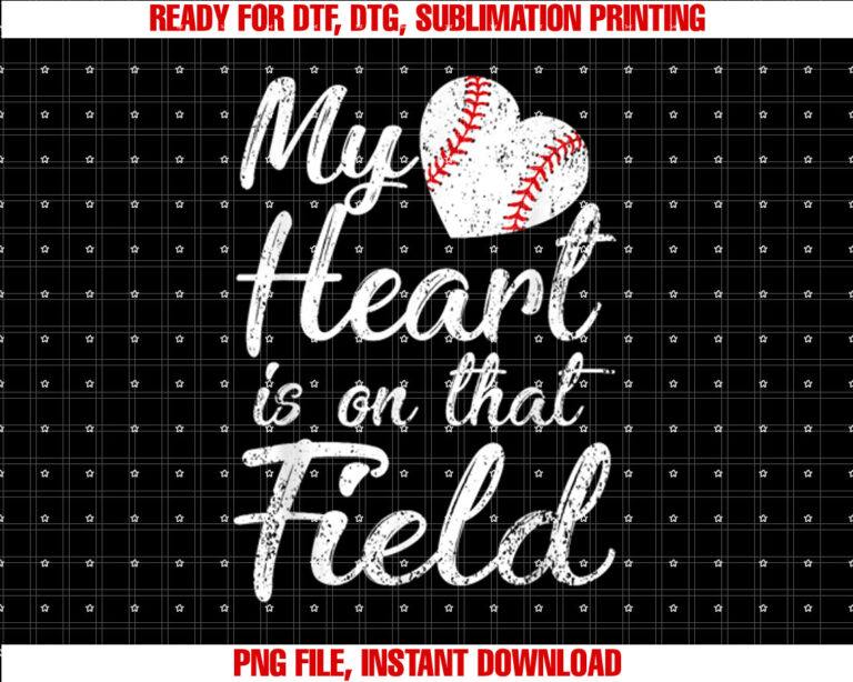 My Heart is on That Field Baseball Softball Mom Gifts T-shirt