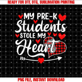My Prek Students Stole My Heart Valentines Day Teacher T-shirt
