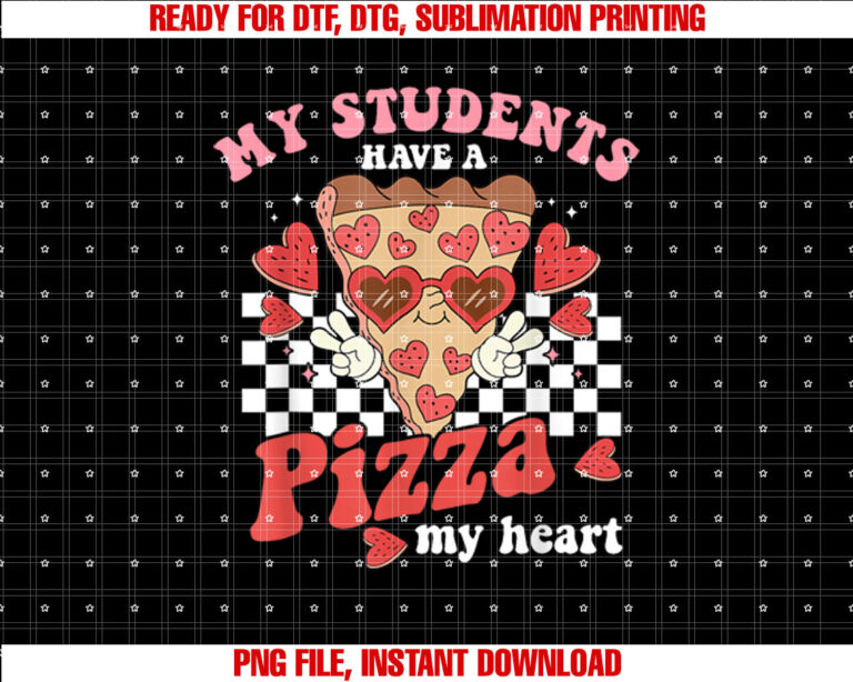 My Students Have A Pizza Of My Heart Teacher Valentines Day T-shirt