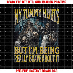 My Tummy Hurts Funny Hard Skeleton Meme Bootleg T-shirt