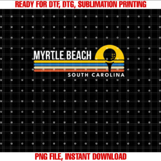 Myrtle Beach South Carolina SC Golf Vintage Retro Souvenirs T-shirt