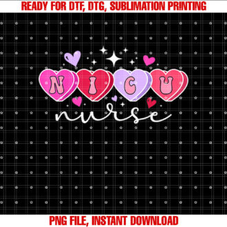 NICU Nurse Valentine Hearts NICU Nursing Valentines Day T-shirt