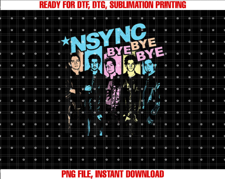 NSYNC Official Neon Bye Bye Bye T-shirt