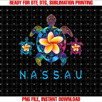 Nassau Bahamas Tribal Tie Dye Sea Turtle T-shirt
