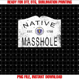 Native Masshole Massachusetts MA 1788 Vintage Distressed T-shirt