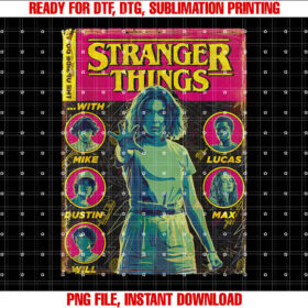 Netflix Stranger Things Group Shot Comic T-shirt