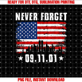 Never Forget September 11 2001 Memorial Day American Flag T-shirt