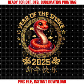 New Year of the Snake 2025 Cute Chinese Snake Boys Kids T-shirt