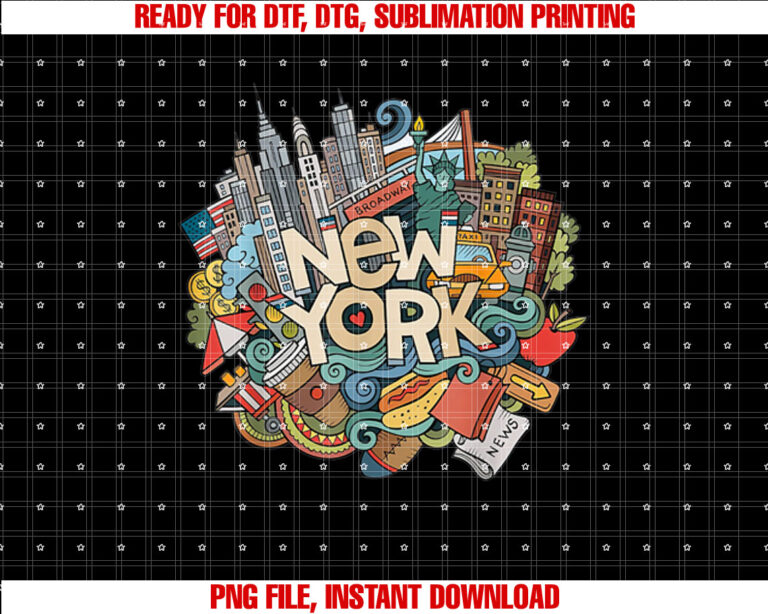New York City NYC ic Skyline Big Apple Gift Souvenir T-shirt