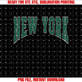 New York NY GreenWhite Arch Style Vintage Retro Design T-shirt