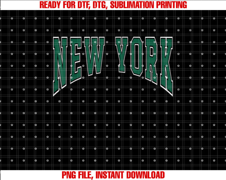 New York NY GreenWhite Arch Style Vintage Retro Design T-shirt