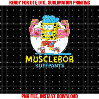 Nickelodeon SpongeBob SquarePants MuscleBob BuffPants Anchor Arms T-shirt