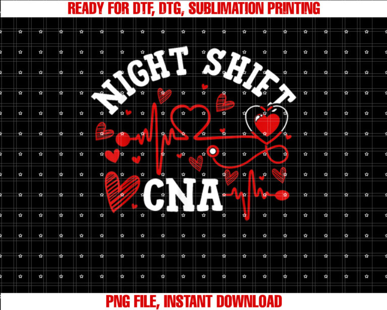 Night Shift CNA Certified Nursing Assistant Valentines Day T-shirt