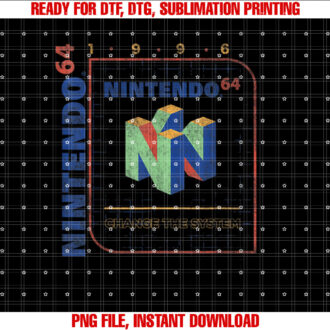 Nintendo 64 Change The System 1996 Vintage Retro Cube T-shirt