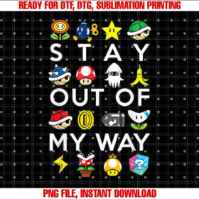 Nintendo Mario Kart Stay Out of My Way Graphic T-shirt