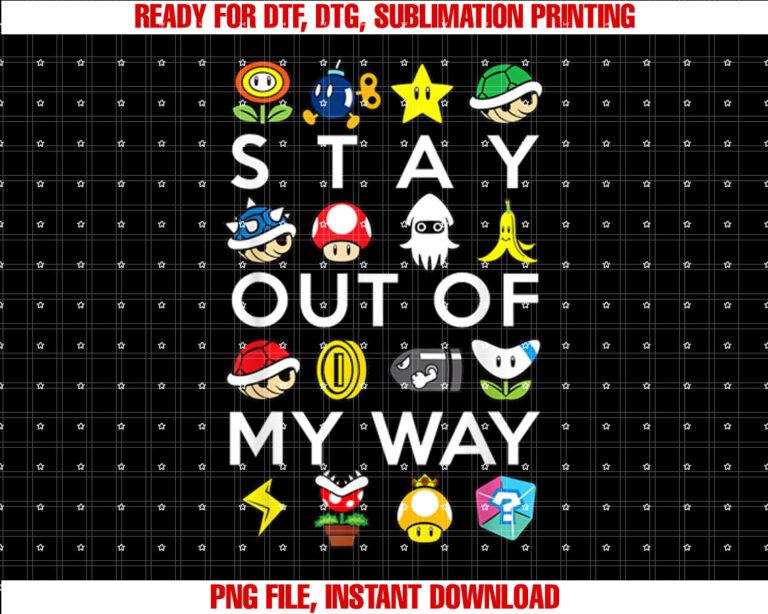 Nintendo Mario Kart Stay Out Of My Way Graphic T-shirt