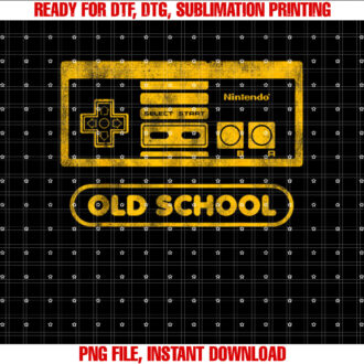 Nintendo NES Controller Old School Gold Graphic T-shirt