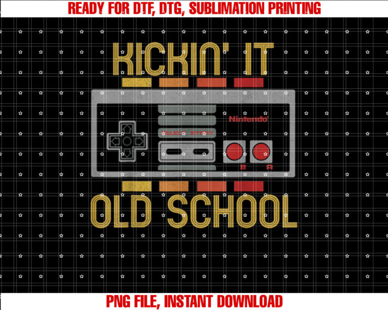Nintendo NES Retro Kickin It Old School Graphic T-shirt