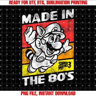 Nintendo Super Mario 3 Made In The 80s Retro T-shirt