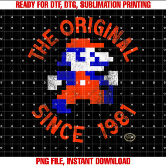 Nintendo Super Mario 8Bit Original Since 81 Graphic T-shirt