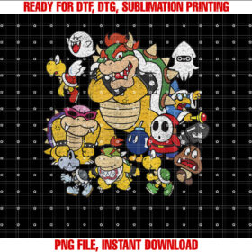 Nintendo Super Mario Bowser Enemy Group Shot T-shirt