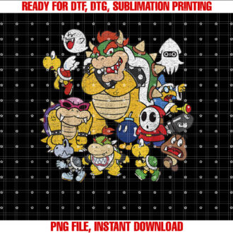 Nintendo Super Mario Bowser Enemy Group Shot T-shirt