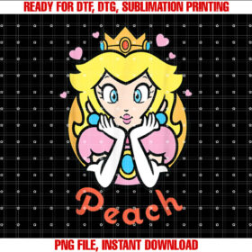 Nintendo Super Mario Princess Peach Portrait T-shirt