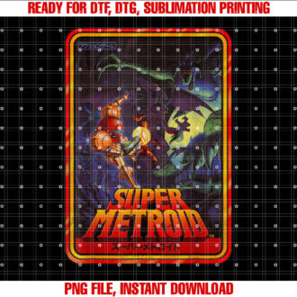 Nintendo Super Metroid Kanji Style T-shirt