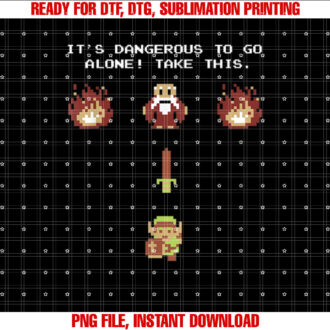 Nintendo Zelda Classic NES Epic Intro TAKE THIS T-shirt