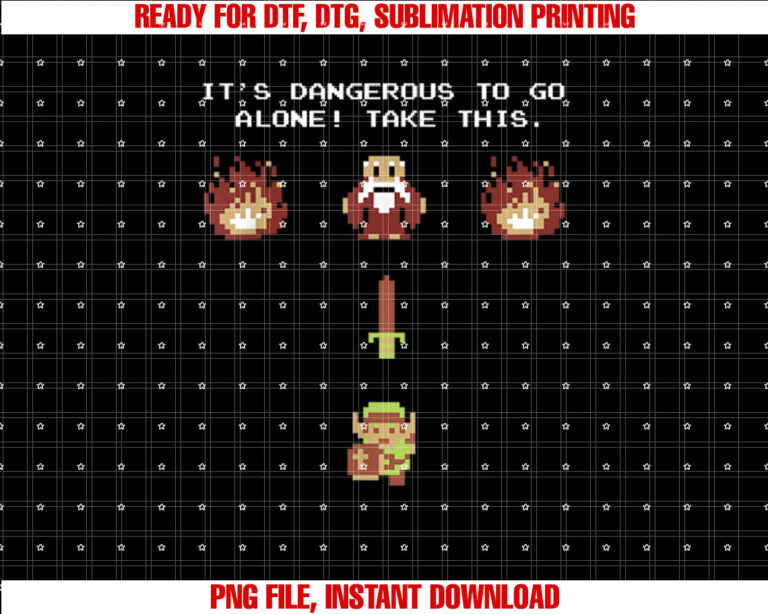 Nintendo Zelda Classic NES Epic Intro TAKE THIS T-shirt