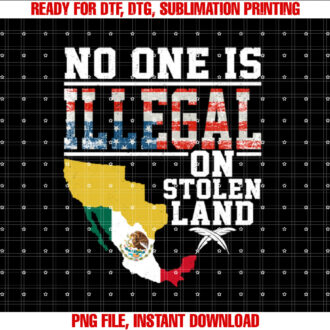 No One Is Illegal on Stolen Land Gifts Native Americans T-shirt