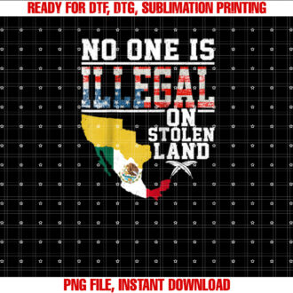No One Is Illegal on Stolen Land Gifts Native Americans Raglan Baseball Tee T-shirt