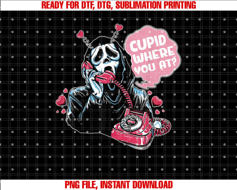 No You Hang Up Horror Movie Cupid Where You At T-shirt