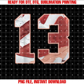 Number 13 Dune Red 13s  for Men Women T-shirt