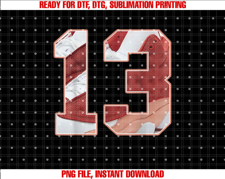 Number 13 Dune Red 13s Tee For Men Women T-shirt