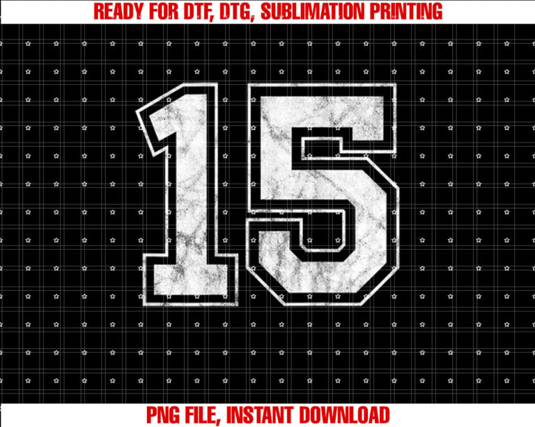 Number 15 on the back T-shirt