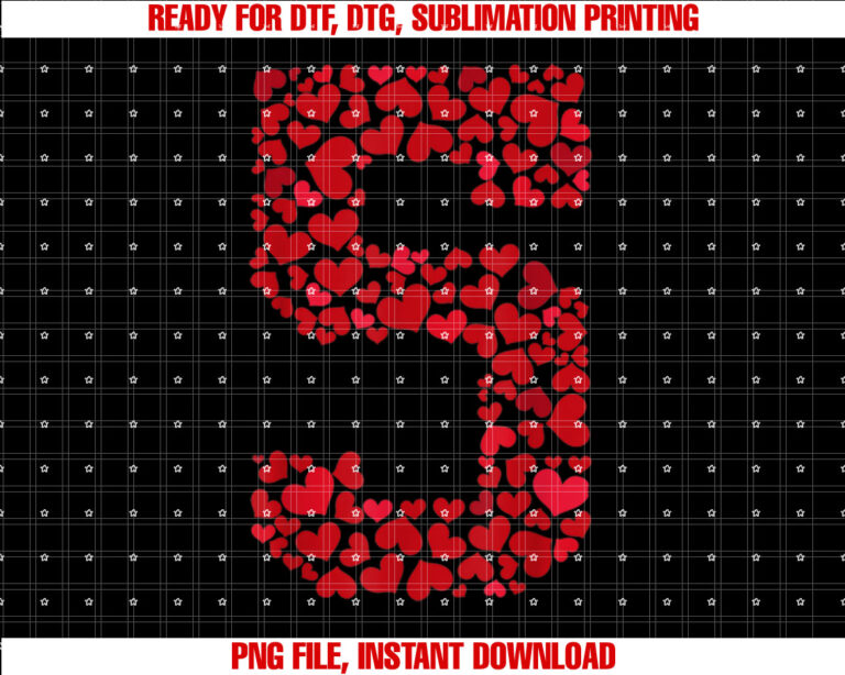 Number 5 With Red Hearts 5th Birthday Kids Valentines Day T-shirt