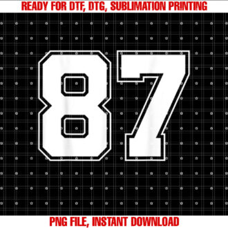 Number 87 Best Classic College American Varsity Style Font T-shirt