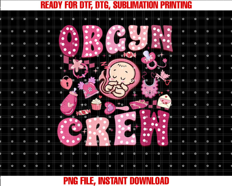 OBGYN Crew Valentines Day Obstetrics And Gynecology Nurse T-shirt