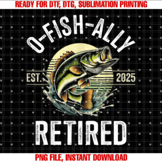 OFishAlly Retired 2025 for fisherman fishing retirement T-shirt