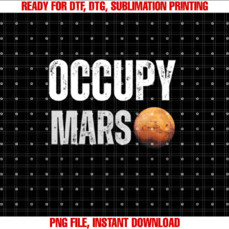 Occupy Mars  Bold Space Exploration Design T-shirt