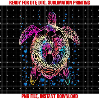 Ocean Animal Tie Dye Tribal Sea Animal Maori Turtle T-shirt
