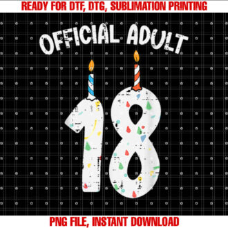 Official Adult 18 Candles 18th Birthday Women Girls T-shirt