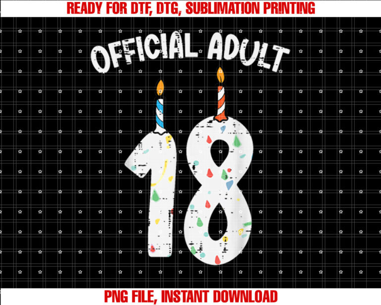 Official Adult 18 Candles 18th Birthday Women Girls T-shirt