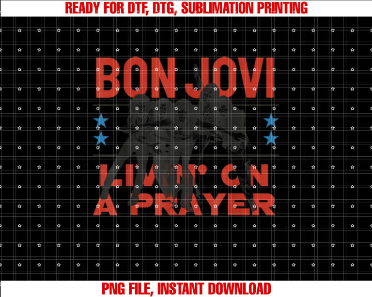 Official Bon Jovi Livin On A Prayer T-shirt