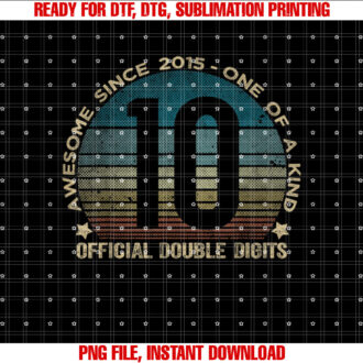 Official Double Digits 10 Year Old Gifts 10th Birthday 2015 T-shirt