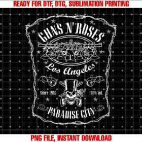 Official Guns N Roses Paradise Label T-shirt